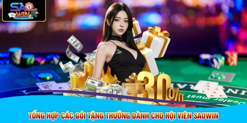 Tổng hợp các gói tặng thưởng dành cho hội viên SAOWIN